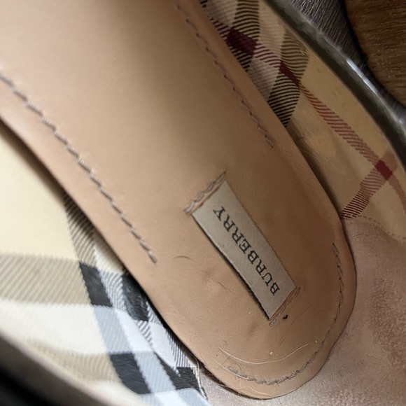 Burberry Olive Suede Ballet Flats Shoes Size 36.5 - Picture 13 of 16